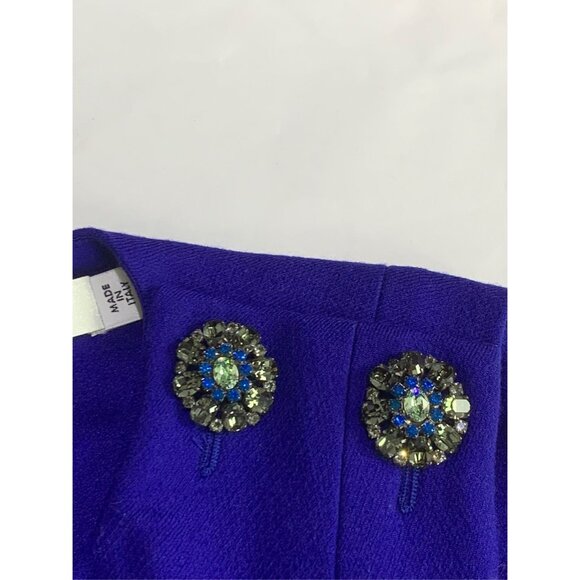 Christian Dior Womens Wool Sleeveless Top With Decorative jeweled Buttons & Pock - Picture 3 of 7